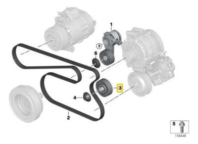 Polea Inferior De Reenvio Bmw X3 528i 530i