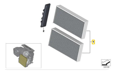 Filtro Aire Cabina Mini Clubman  Countryman 2014 Al 2018