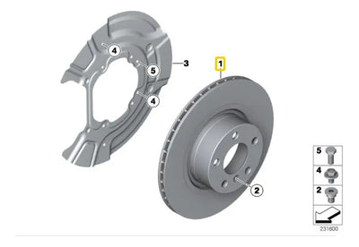 Disco Frenos Traseros 320 Mm Bmw E83 X3 2004 Al 2010