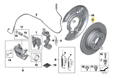 Disco Trasero 300mm Bmw 328i F30 11 A 18