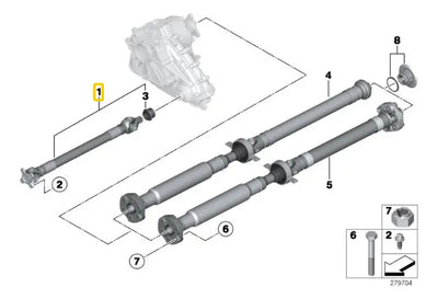 Flecha Delantera Transmision Bmw X5 X6 2008-2014