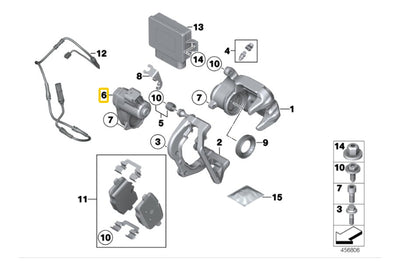 Actuador Freno Estacionamiento Bmw F07 520i 528i 530i 550 Z4