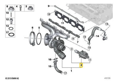 Valvula De Turbo Wastegate Bmw X1 2016-2022 B48 2.0