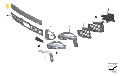 Aleron Spoiler Defensa Delantero Bmw G05 X5 2019 - 2024