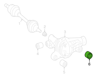 Buje Diferencial Delantero Mercedes W166 Gle350 Gle400 16-19