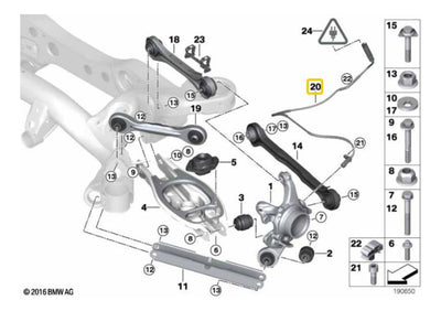Sensor De Frenos Abs Trasero Bmw 118i 330i 06-12