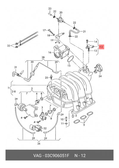 Sensor Map P/ Vw Jetta Mk6 Beetle Passat Bora