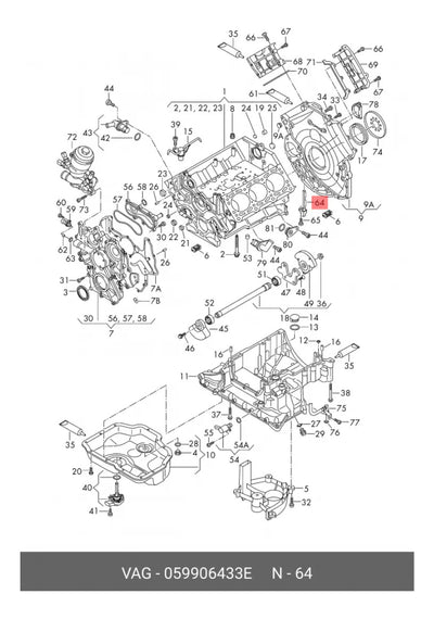 Sensor De Cigüeñal Audi Q5 A4 A5 A6 Vw Touareg