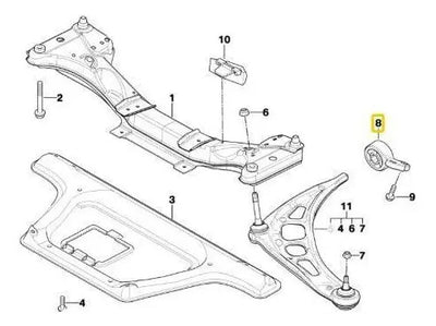 Buje Brazo Delantero Inferio Bmw 325i Z4 328i 330 320i 323