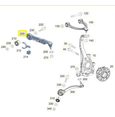 Brazo Superior Delantera Mercedes C300 E400 C350 E43 C63