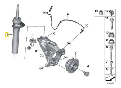 Amortiguador Suspension Delantero Bmw X1 F48 2016 Al 2019
