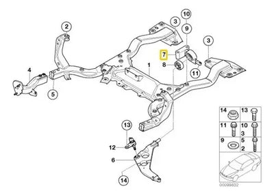 Buje Horquilla Delantera Mini Cooper S W10 W11 Jcw 2002-2005