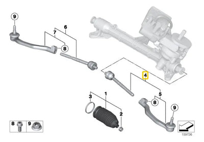 Bieleta C/terminal Delantera Mini Cooper R56 2007 Al 2014