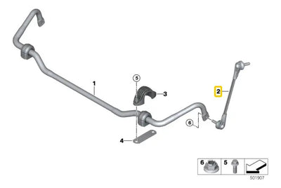 Tornillo Estabilizadora Delantero Bmw G20 318i 320i 330i