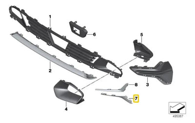 Moldura Rejilla Delantera Inferior Bmw G20 320i 330i 19-24