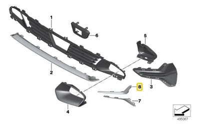 Moldura De Rejilla Delantera Bmw G20 320i 330i 2019 Al 2024
