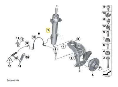 Amortiguador Suspension Delantera Mini Cooper S R56 R58