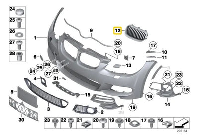 Rejilla Cromado Delantea Bmw 325i 335i 2006-2012 330i 06-07