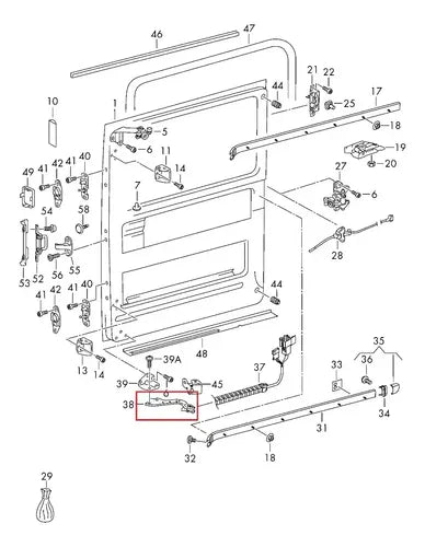 Guía De Puerta Corredera Sprinter /crafter (48565)