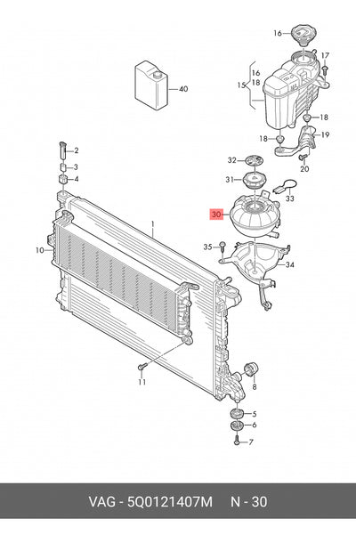 Deposito Anticongelante Seat Leon 2.0 Cupra 2013-2020