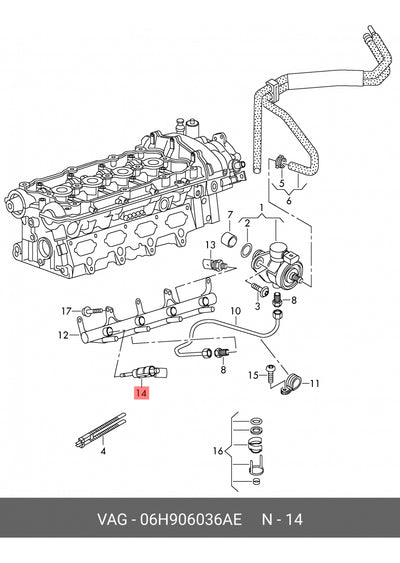 Inyector Gasolina Tiguan Jetta Passat Audi A3 A4 2.0l