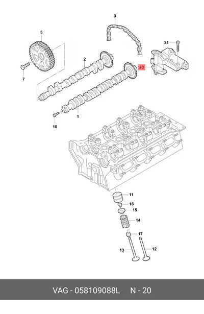 Tensor De Cadena De Tiempo Vw Polo Bora Seat Ibiza León
