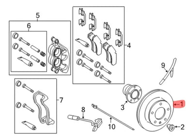 Disco Freno 300mm Delantero Mercedes Sprinter 311 315 415