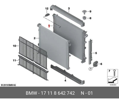Radiador Enfriamiento Motor Bmw X3 X4
