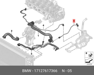Manguera Radiador Deposito Bmw 220i X1 X2 Mini Cooper F56