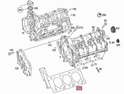 Junta Cabeza Motor Mercedes Cls350 E280 E300 E350 Glk280