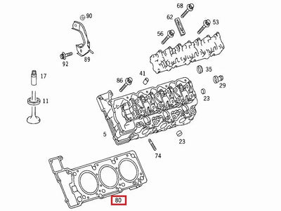 Junta De Cabeza De Motor Mercedes Clk320 E320 Ml320 Ml350