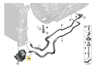 Enfriador Aceite Transmision Automat Bmw 125 325 330 X1 Z4