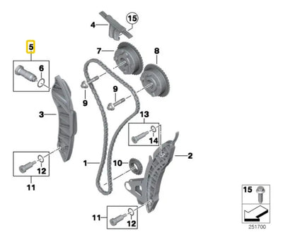 Tensor Cadena Mini Cooper S Hot Chili Hatchbac 2012