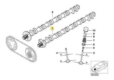 Arbol De Levas Admision Bmw 320 X3 Z3 528 328 320 330 323