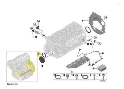 Reten Cigueñal Delantero Bmw 125 335i 520i 740i M3 X5 Z4