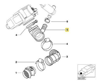 Manguera Entrada De Aire Bmw 320i 2004 A31