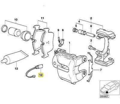 Sensor Balata Delantero Bmw 325i Z4 328i 320i 330i 323i