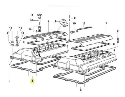 Junta Tapa Punterias Derecha Bmw 540i 730i 735i 740i X5 Z8