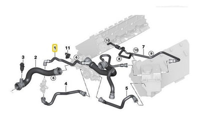 Manguera Superior Radiador Bmw X5 2001 Al 2006