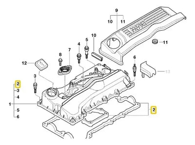 Empaque De Tapa De Punterias Bmw 120i 2008 A 2012