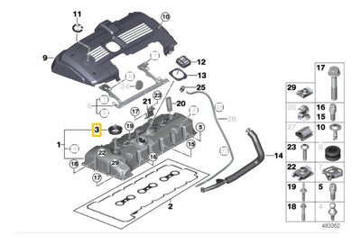 Junta De Sensor Valvetronic Bmw 125i 325i X5 X3 Z4 130i