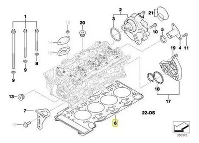 Junta De Cabeza De Motor Bmw 120i 2005 - 2007