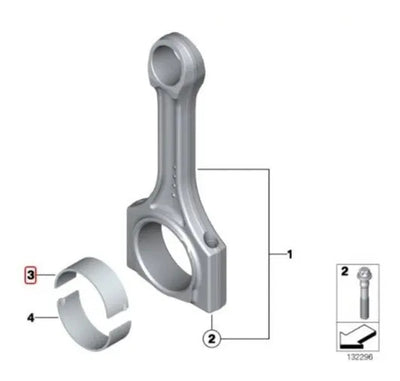 biela del motor marca Kolbenschmidt