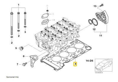 Junta De Cabeza De Motor Bmw 120i 2008 Al 2012