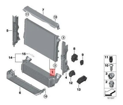 Radiador De Motor Bmw X6 X5 2009 2010 2011 2012 2013 2014