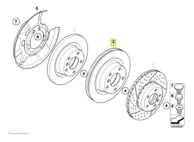 Disco De Frenos Traseros Ventilados Bmw 120i 125i 130i