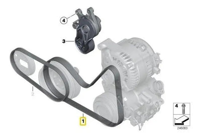 Banda De Alternador Bmw 528i M Sport 2014 Al 2016