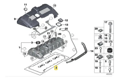 Junta De Tapa De Punterias Bmw 125 130i 350i 550i X3 X5 Z4