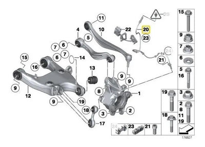 Sensor Frenos Abs Trasero Bmw 528i M5 550i 530i 520i 535i
