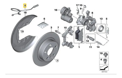 Sensor Balatas Traser Mini Cooper Cooper S Clubman F54 F56